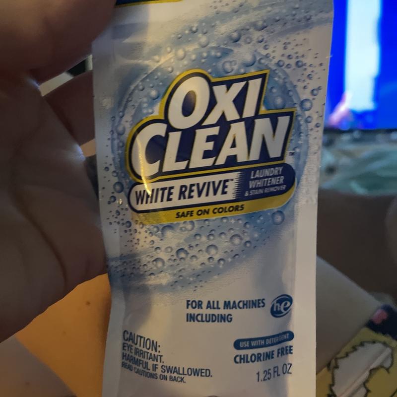 OxiClean White Revive Laundry Whitener and Stain Remover Liquid, 66 fl oz