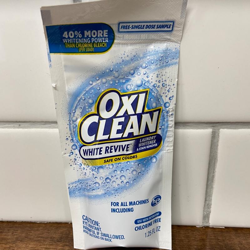 OxiClean White Revive Laundry Whitener and Stain Remover Liquid, 50 fl oz