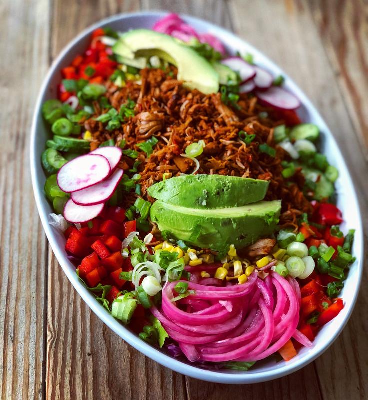 Taco Salad with LOTS of help from my OXO mandoline!