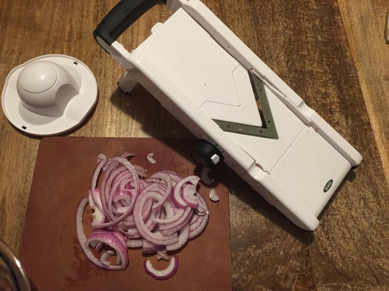 Sliced onions so quick!