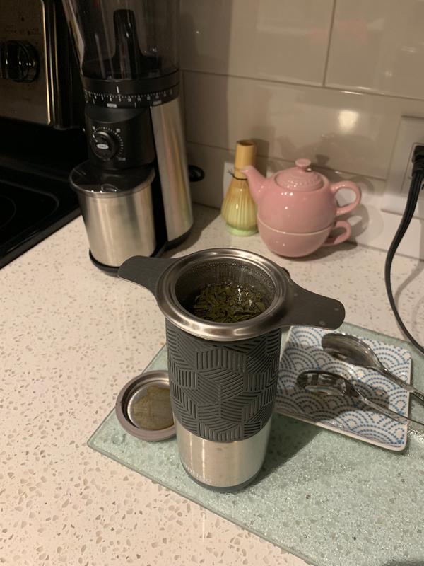 Fits perfectly in my travel mug, and still lets the tea expand just the same!! Makes for quick preparation in the morning.
