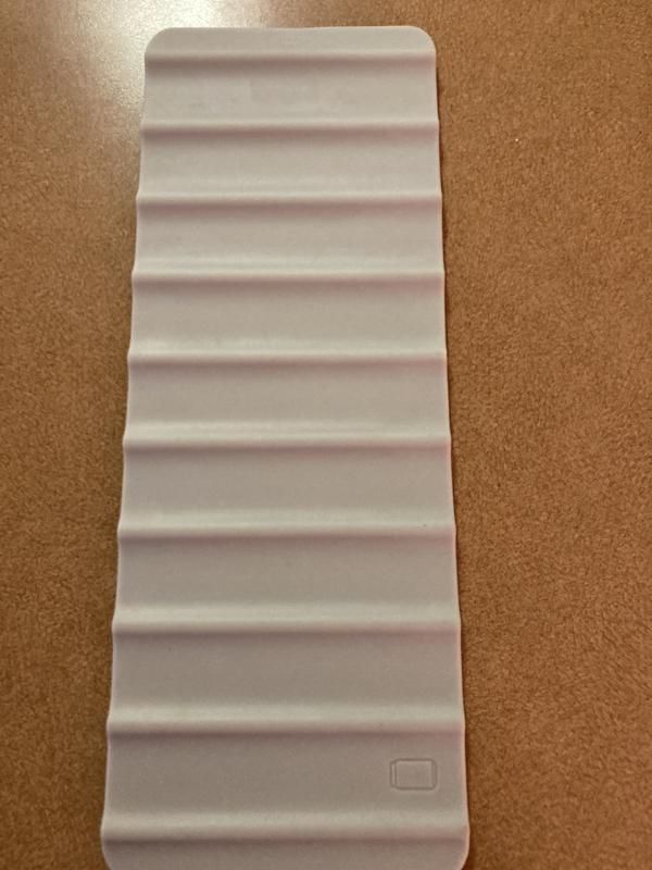 Ridges deep enough to prevent rolling!