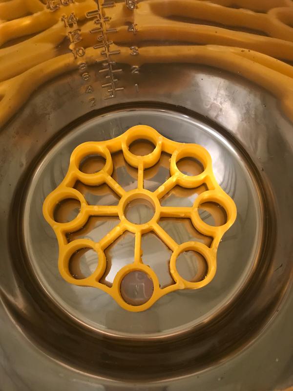 Put in cooker.  Set eggs in.