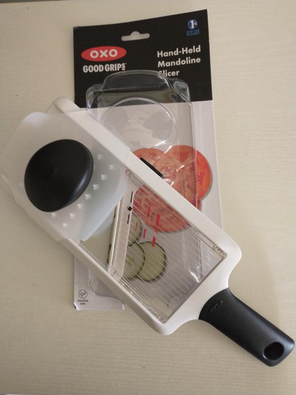 OXO Adjustable Hand-Held Mandoline Slicer