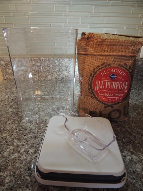 Ready to fill with flour!