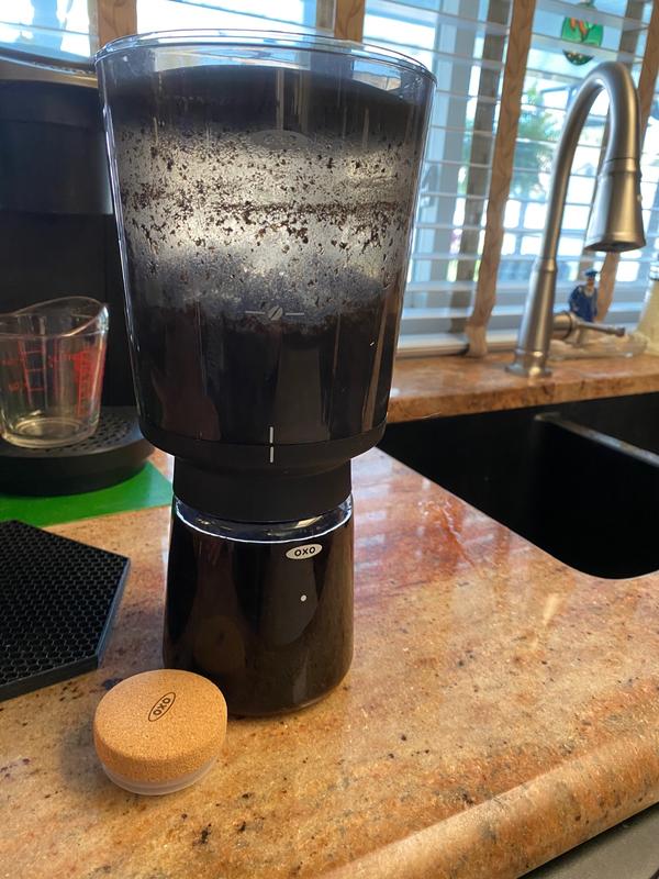 Drain into carafe provided