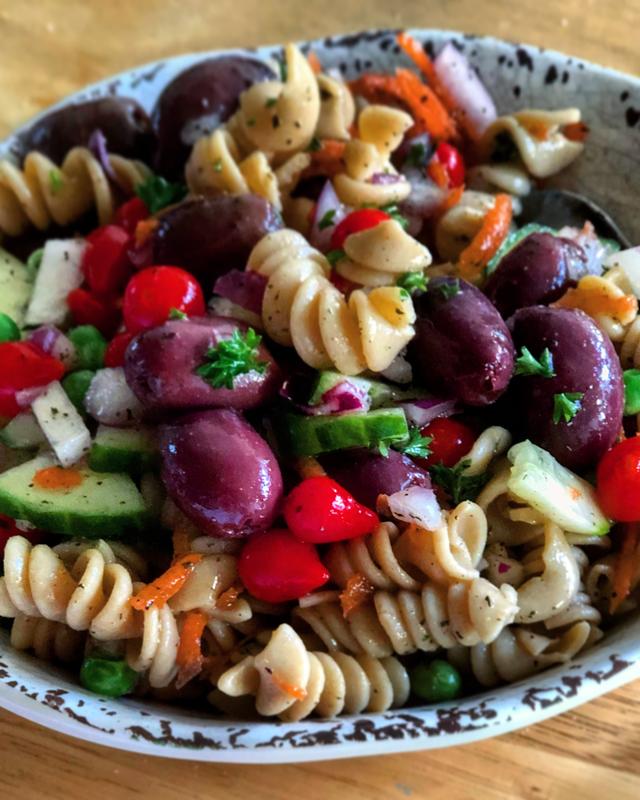 Greek Pasta Salad made quick and easy!