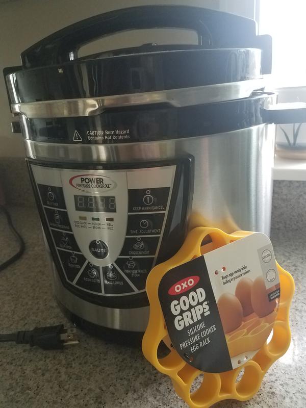 My pressure cooker and egg rack