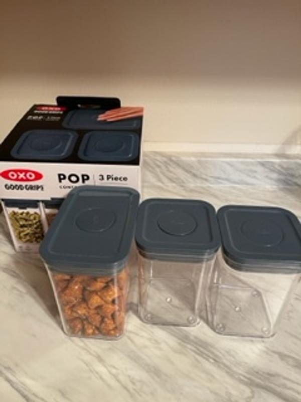 OXO Good Grips Pop Container - Airtight Food Storage - Big Square Mini 1.1 qt Ideal for Tea Bags, Baking Supplies, Nuts or Snacks
