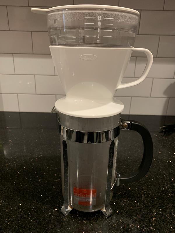 Fits nicely over a french press