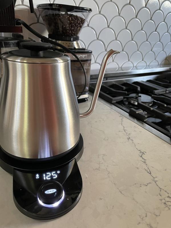 OXO Brew Adjustable Temperature Electric Gooseneck Stainless Steel