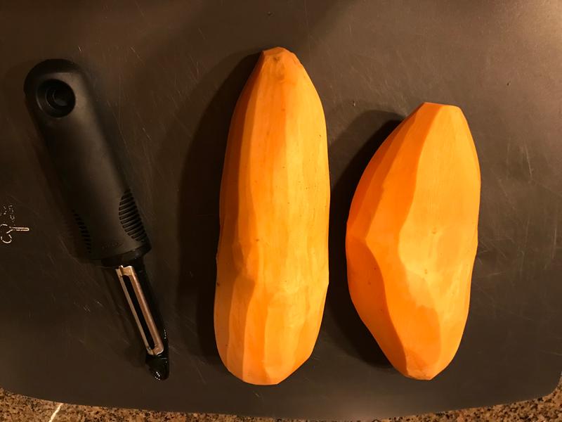 Sharp blade made peeling sweet potatoes so smooth and practically effortless