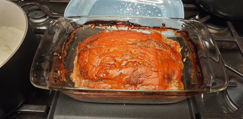 Cooked meatloaf