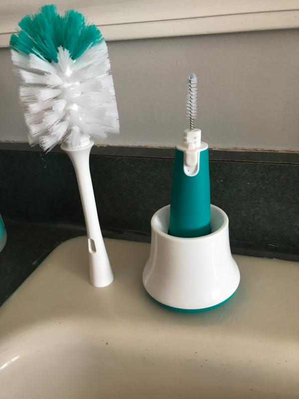 OXO Tot Bottle Brush with Stand, Teal