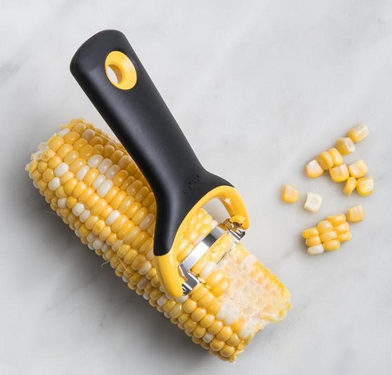 OXO's Corn Prep Peeler Strips Fresh Corn off the Cob with Ease