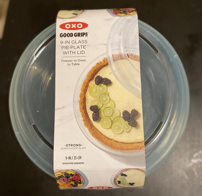 Glass pie plate with lid sale