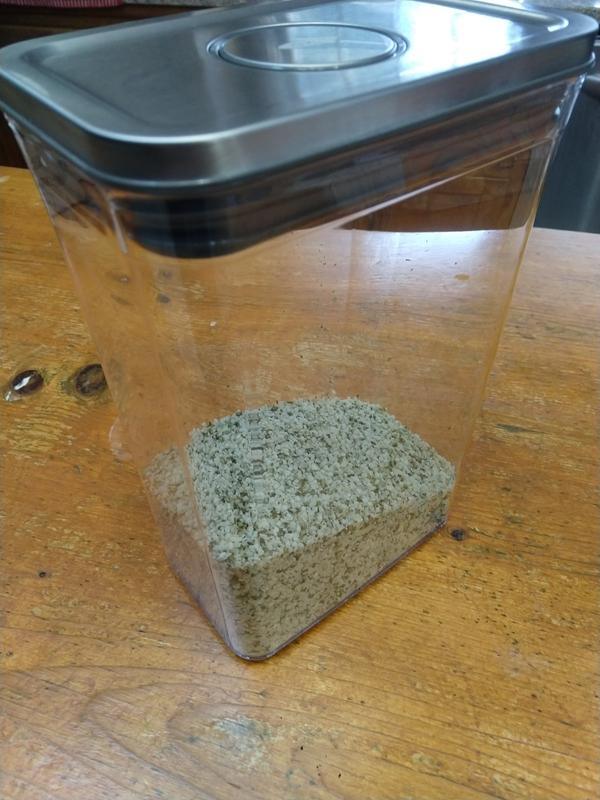 Storing my hemp hearts inside!