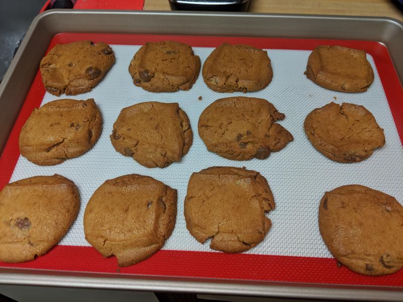 Finished product, probably could have used more baking time