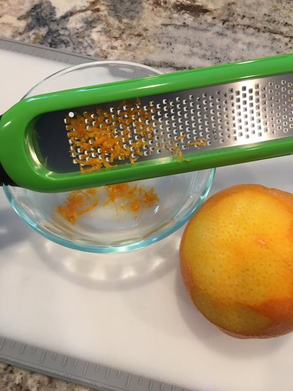 My new OXO Etched Zester was so easy to use