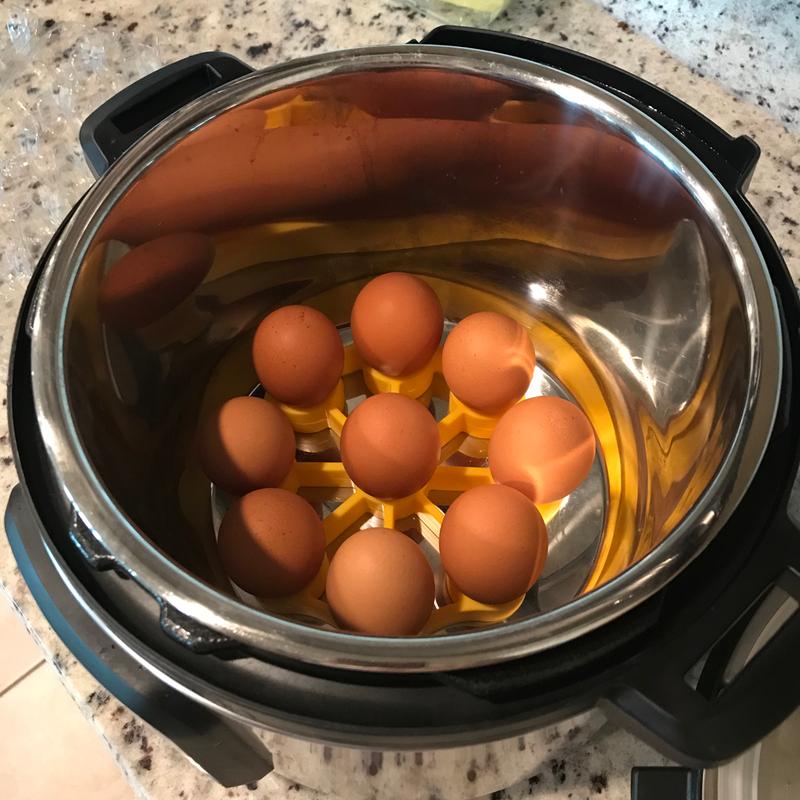 OXO Silicone Pressure Cooker Egg Rack in Yellow Bed Bath and Beyond