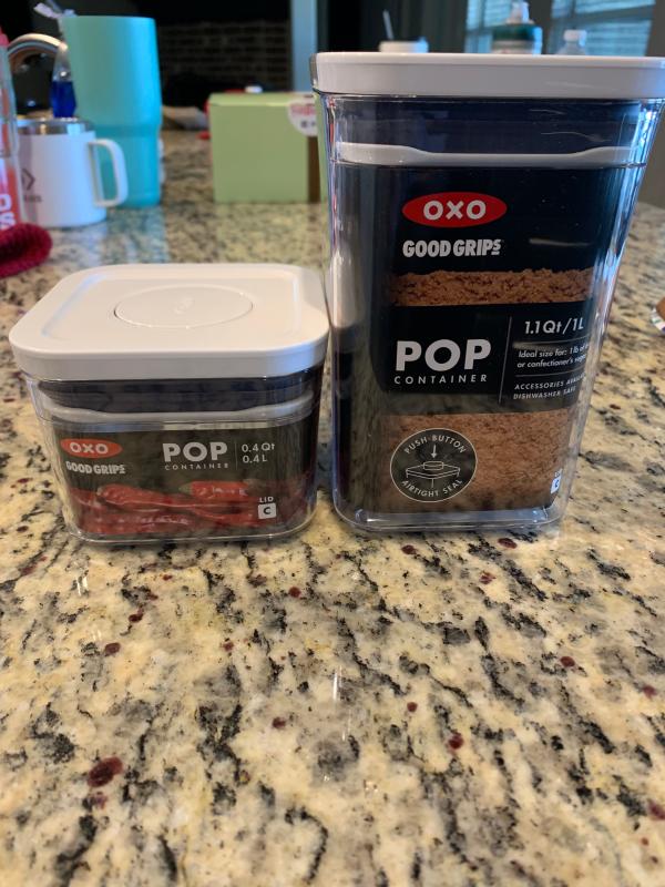 Kitchen Basics 101 new oxo good grips pop container - airtight food