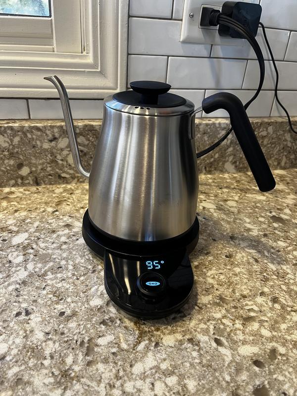 OXO Brew Adjustable Temperature Electric Gooseneck Stainless Steel