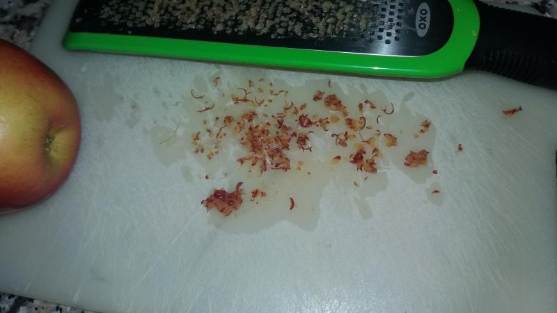 Grated this apple to make muffins