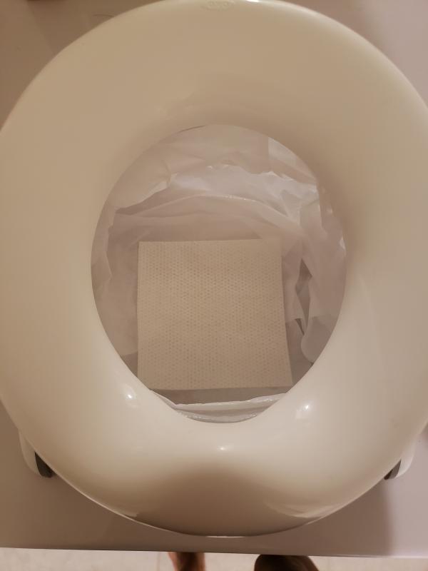 Absorbent pad and bag ready!