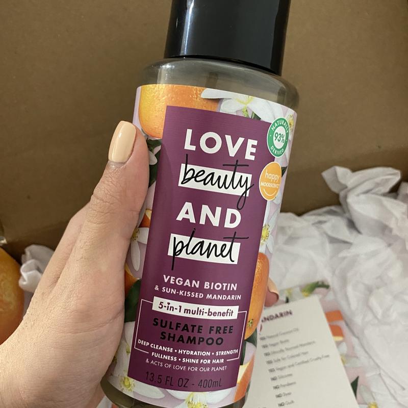 sulfate-free vegan biotin & sun-kissed mandarin shampoo