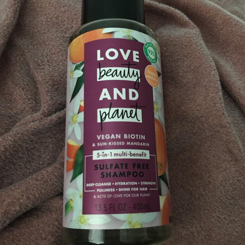 sulfate-free vegan biotin & sun-kissed mandarin shampoo