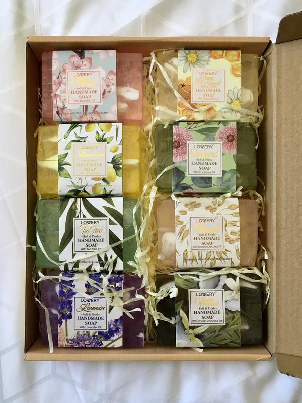 Soap bars in the box