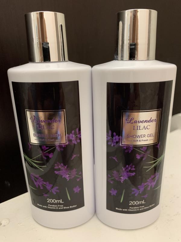 Bubble bath & shower gel bottles