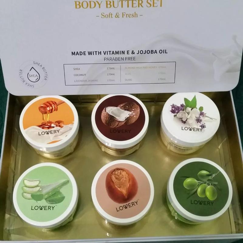lovery body butters in gift tin
