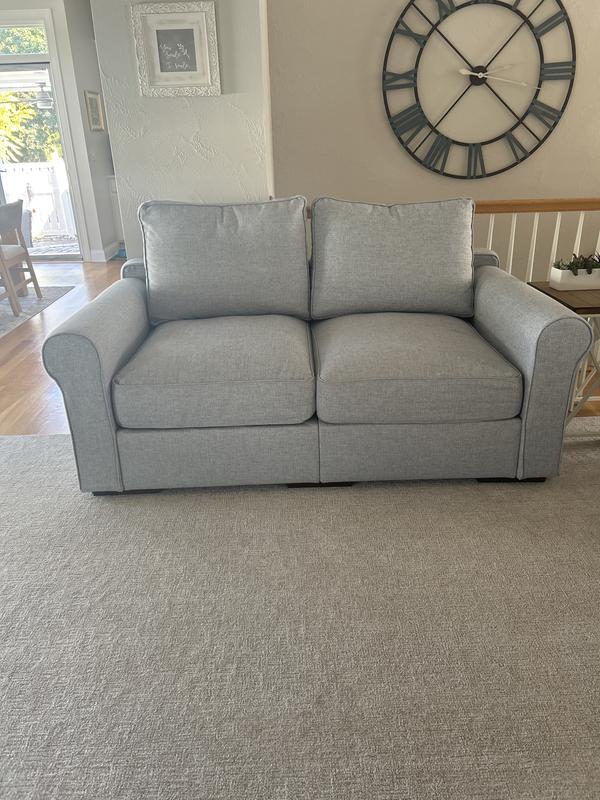 Lovesac Deep Seat Cover Set: Tonal Sterling Luxe Chenille