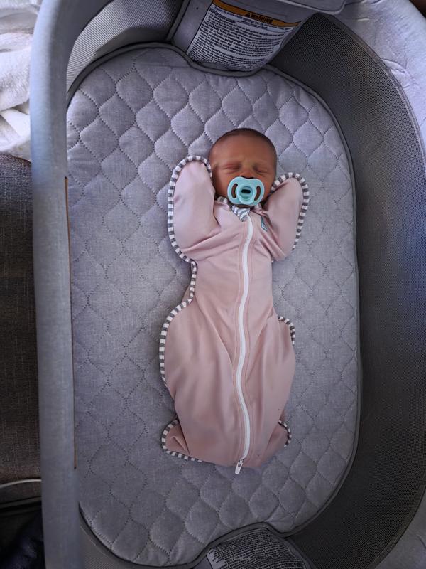 Customer photo for "Baby girl LOVES this swaddle"