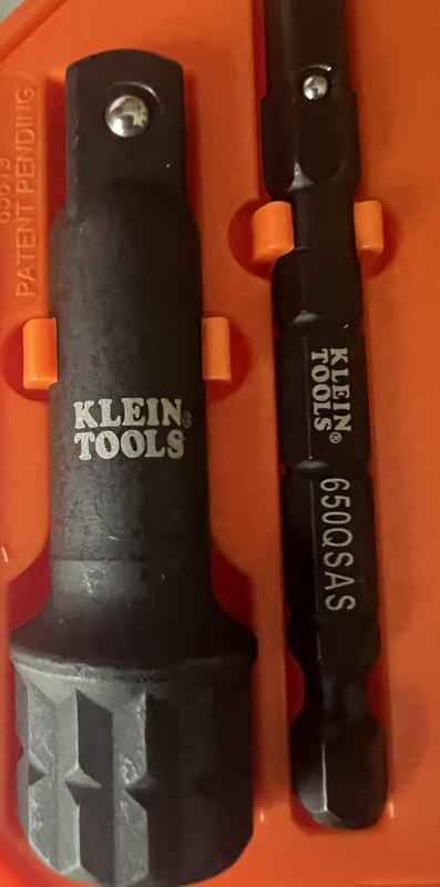 Klein Tools 8-Piece 1/4-in, 3/8-in Drive Set Hex Bit Driver