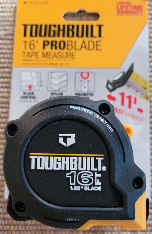 Toughbuilt Pro Blade Magnetic Tape Measure - 16 ft