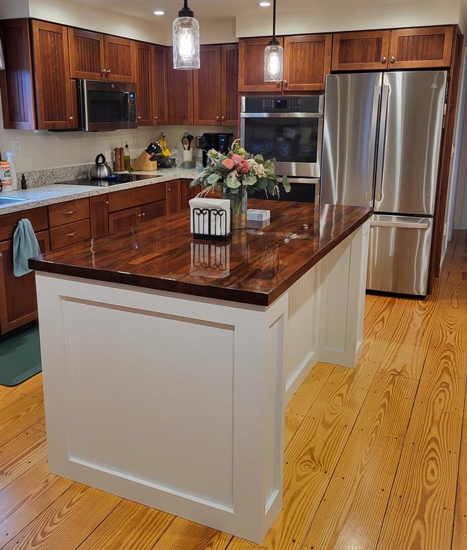 Birch Butcher Block Kitchen Island - Saltwoods