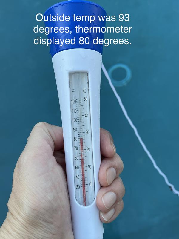 ELODEA Classic Float and Sink Pool Thermometer - Analog Display, for  Spas/Hot Tubs, Above-Ground & In-Ground Pools - Fahrenheit & Celsius  Reading in the Pool Thermometers department at