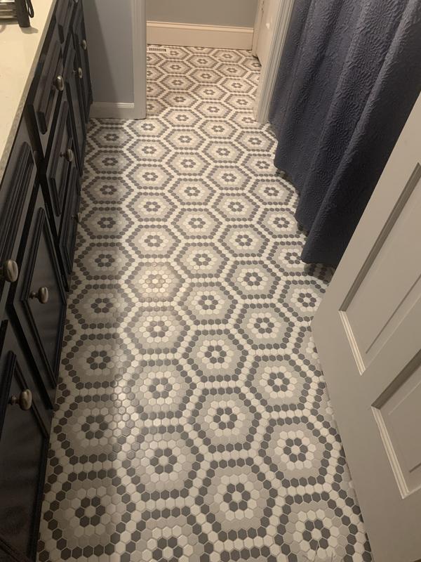 Satori Hudson Gatsby 8-in x 16-in Matte Porcelain Hexagon Mosaic Floor and Wall Tile (0.82-sq. ft/ Piece)