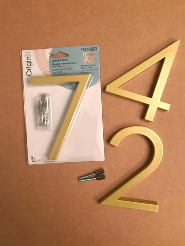 Origin 21 Urbana Park 5-in Gold Number 2 33722PYBLG at Lowes.com