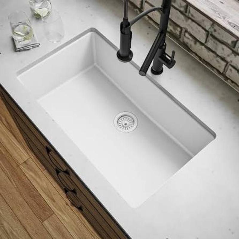allen + roth Kaiden Drop-in or undermount 33-in x 22-in Quartz Single ...