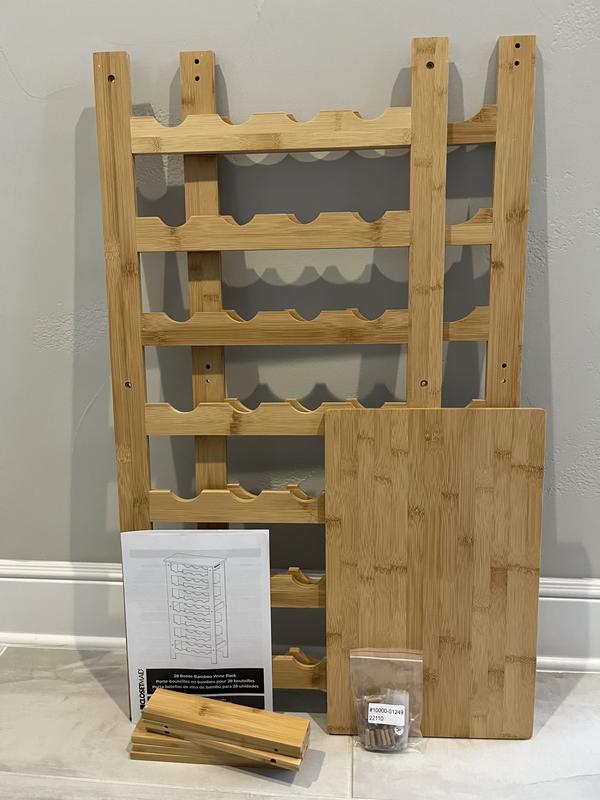 ClosetMaid 28-Bottle Tan Wood Wine Rack 10000-00605 at Lowes.com