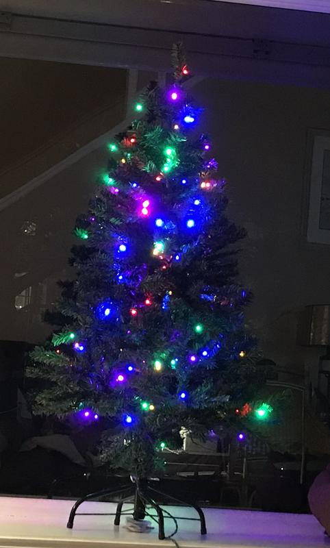 klaver patrulje ekstensivt Northlight 3-ft Pine Pre-lit Traditional Artificial Christmas Tree with LED  Lights in the Artificial Christmas Trees department at Lowes.com
