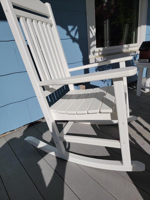 Trex outdoor furniture seaport plastic rocking chair with slat seat txr155 new arrivals