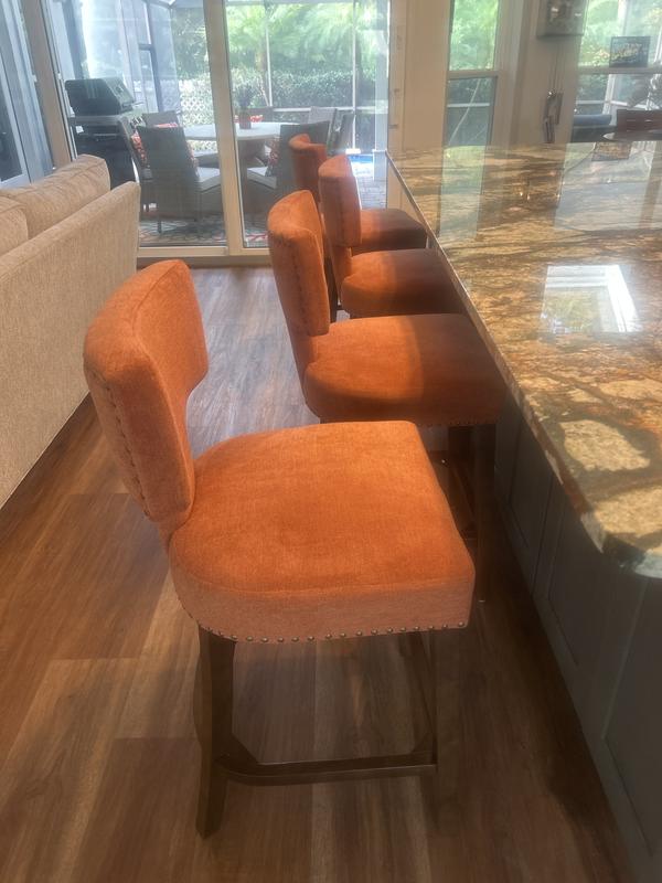Picture Idea: Maison Boucle Set Of 2 Orange Linen 26 4 In
