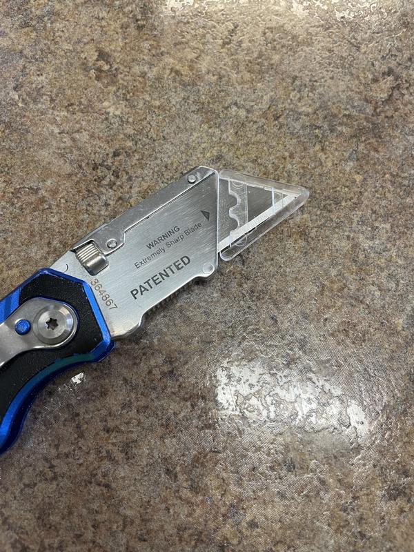 Kobalt Lockback 3/4-in 11-Blade Folding Box Cutter Utility
