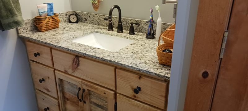 Bestview Santa Cecilia Light 4-in H x 21.25-in L Brown/Polished Granite Bathroom Side Splash Bestview Santa Cecilia Light 4-in H x 21.25-in L Brown/Polished Granite Bathroom Side Splash