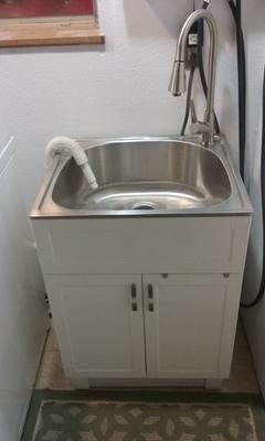 Glacier Bay Laundry Sink Cabinet Review and Installation 