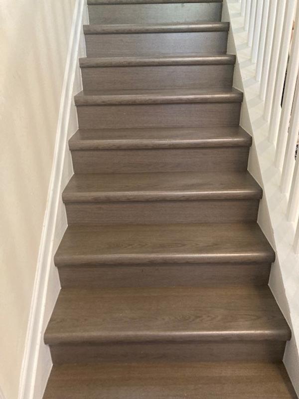 LVP - Naturals 2.19-in x 94.49-in Boulder Creek Hickory Prefinished Hickory Stair Nosing LVP - Naturals 2.19-in x 94.49-in Boulder Creek Hickory Prefinished Hickory Stair Nosing